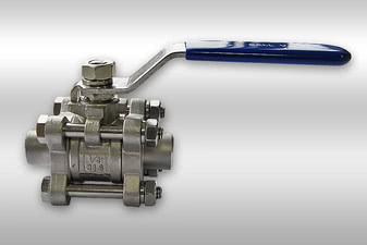 Кран кульовий 3-х сост зварювання нержавіючої Dn 25 AISI 304 &mdash; Тринокс